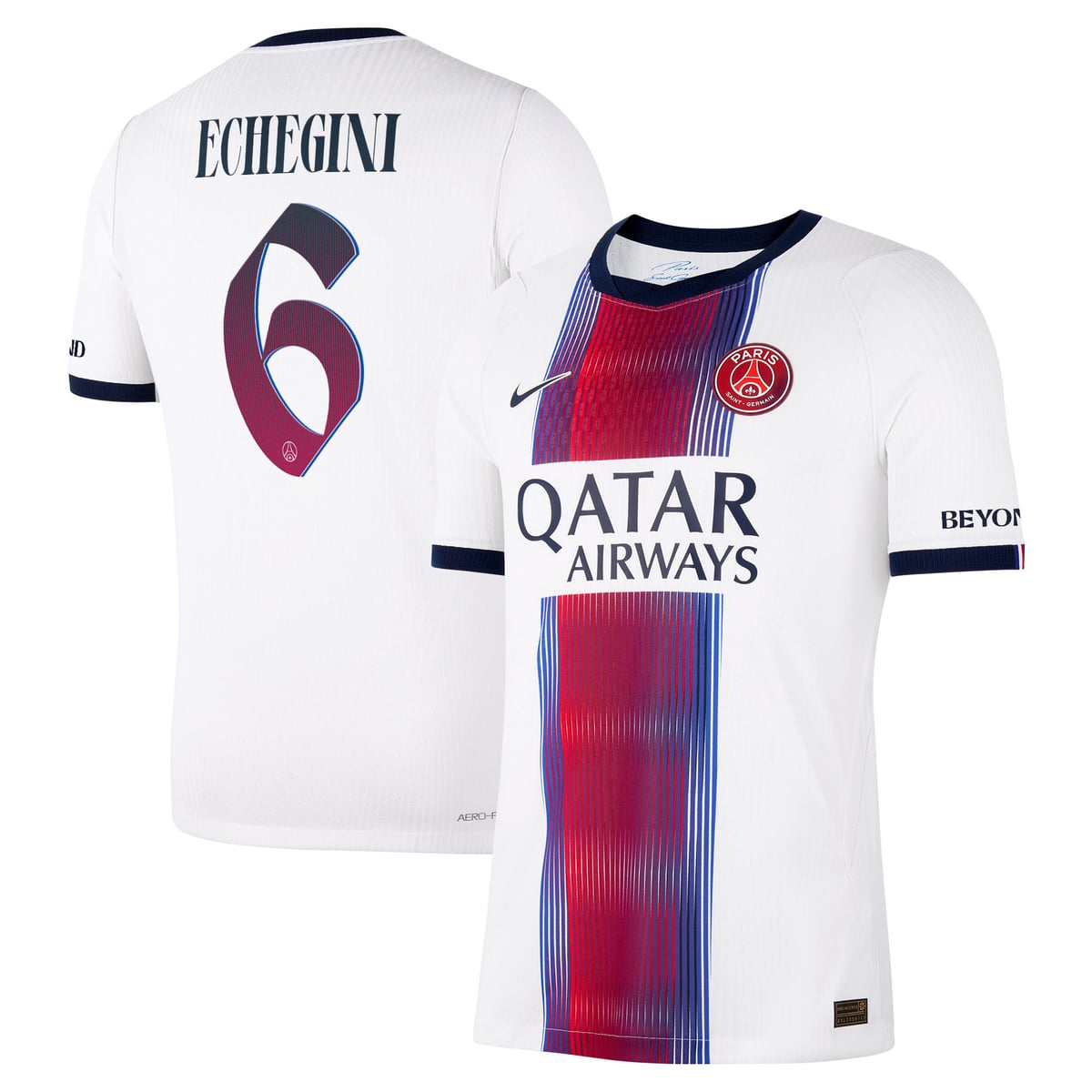 Maillot Extérieur Match PSG Nike Aero-FIT 26/27 avec flocage Echegini 6