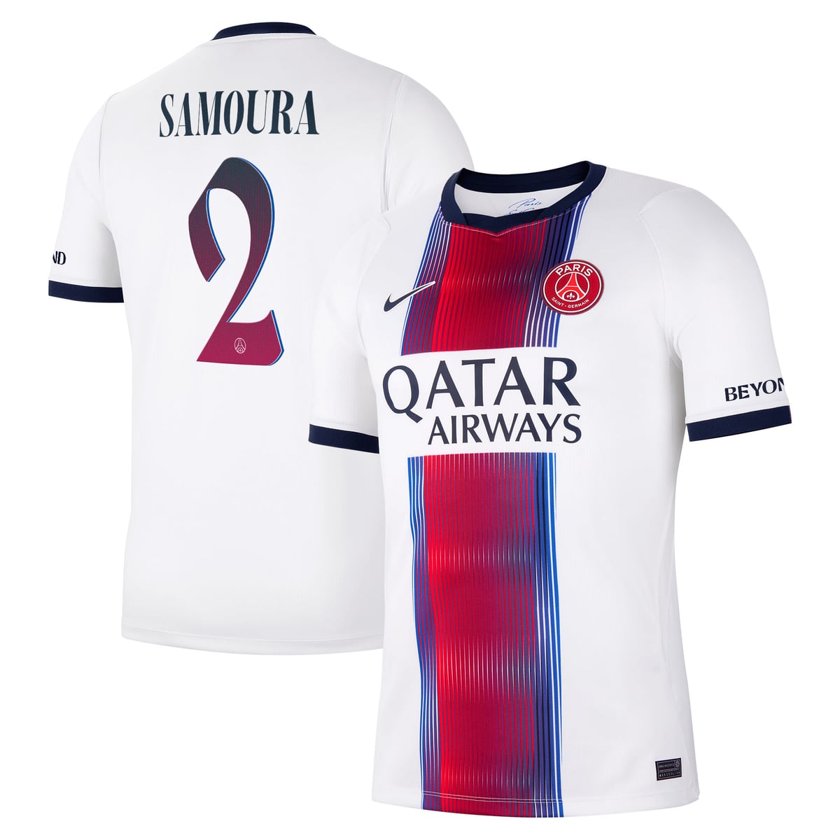 Maillot Extérieur Stadium PSG Nike 26/27 avec flocage Samoura 2