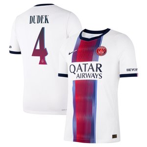 Maillot Extérieur Match PSG Nike Aero-FIT 26/27 avec flocage Dudek 4, vue 2