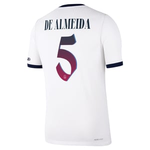 Maillot Extérieur Match PSG Nike Aero-FIT 26/27 avec flocage De Almeida 5, vue 4