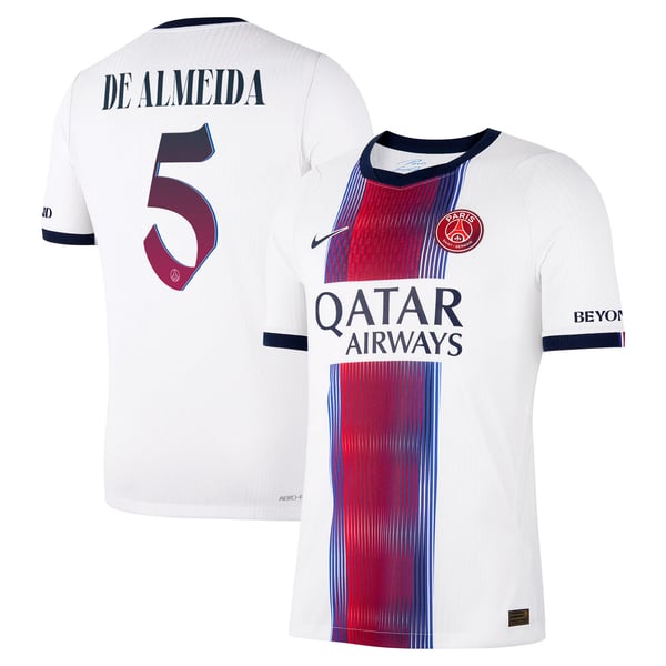 Maillot Extérieur Match PSG Nike Aero-FIT 26/27 avec flocage De Almeida 5