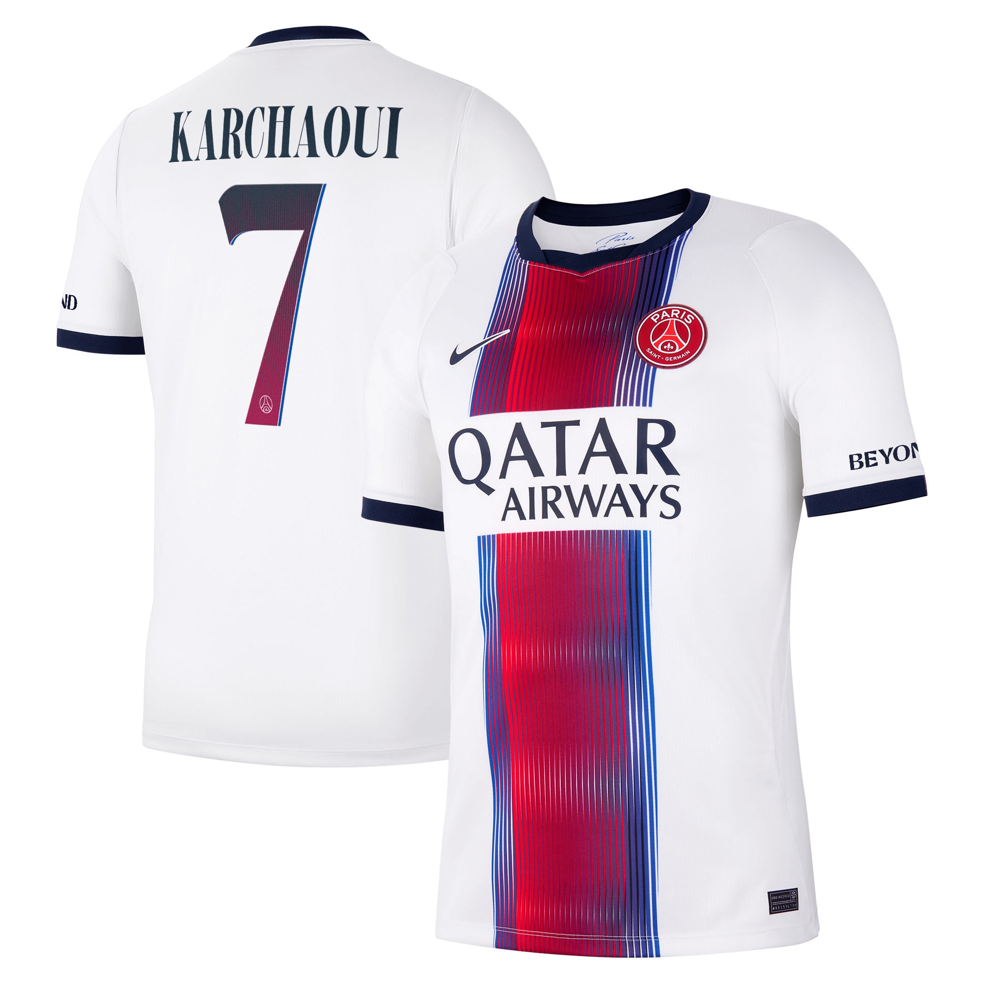 Maillot Extérieur Stadium PSG Nike 26/27 avec flocage Karchaoui 7