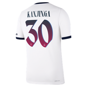 Maillot Extérieur Match PSG Nike Aero-FIT 26/27 avec flocage Kanjinga 30, vue 4