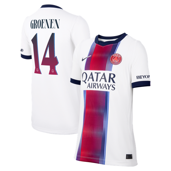 Maillot Extérieur Stadium PSG Nike 26/27 - Enfant avec flocage Groenen 14