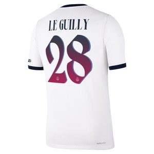 Maillot Extérieur Match PSG Nike Aero-FIT 26/27 avec flocage Le Guilly 28, vue 4