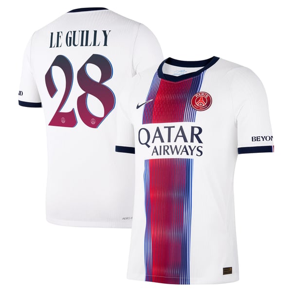 Maillot Extérieur Match PSG Nike Aero-FIT 26/27 avec flocage Le Guilly 28