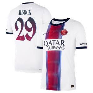 Maillot Extérieur Match PSG Nike Aero-FIT 26/27 avec flocage Mbock 29, vue 2