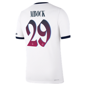 Maillot Extérieur Match PSG Nike Aero-FIT 26/27 avec flocage Mbock 29, vue 4