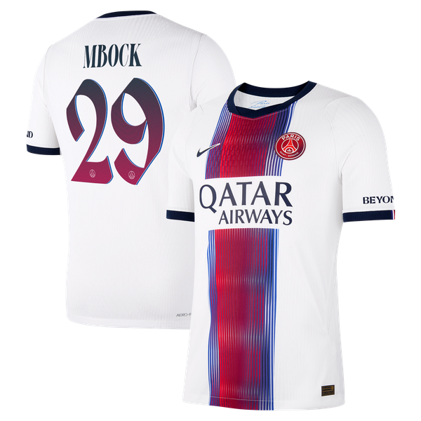 Maillot Extérieur Match PSG Nike Aero-FIT 26/27 avec flocage Mbock 29