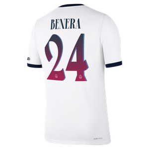 Maillot Extérieur Match PSG Nike Aero-FIT 26/27 avec flocage Benera 24, vue 4