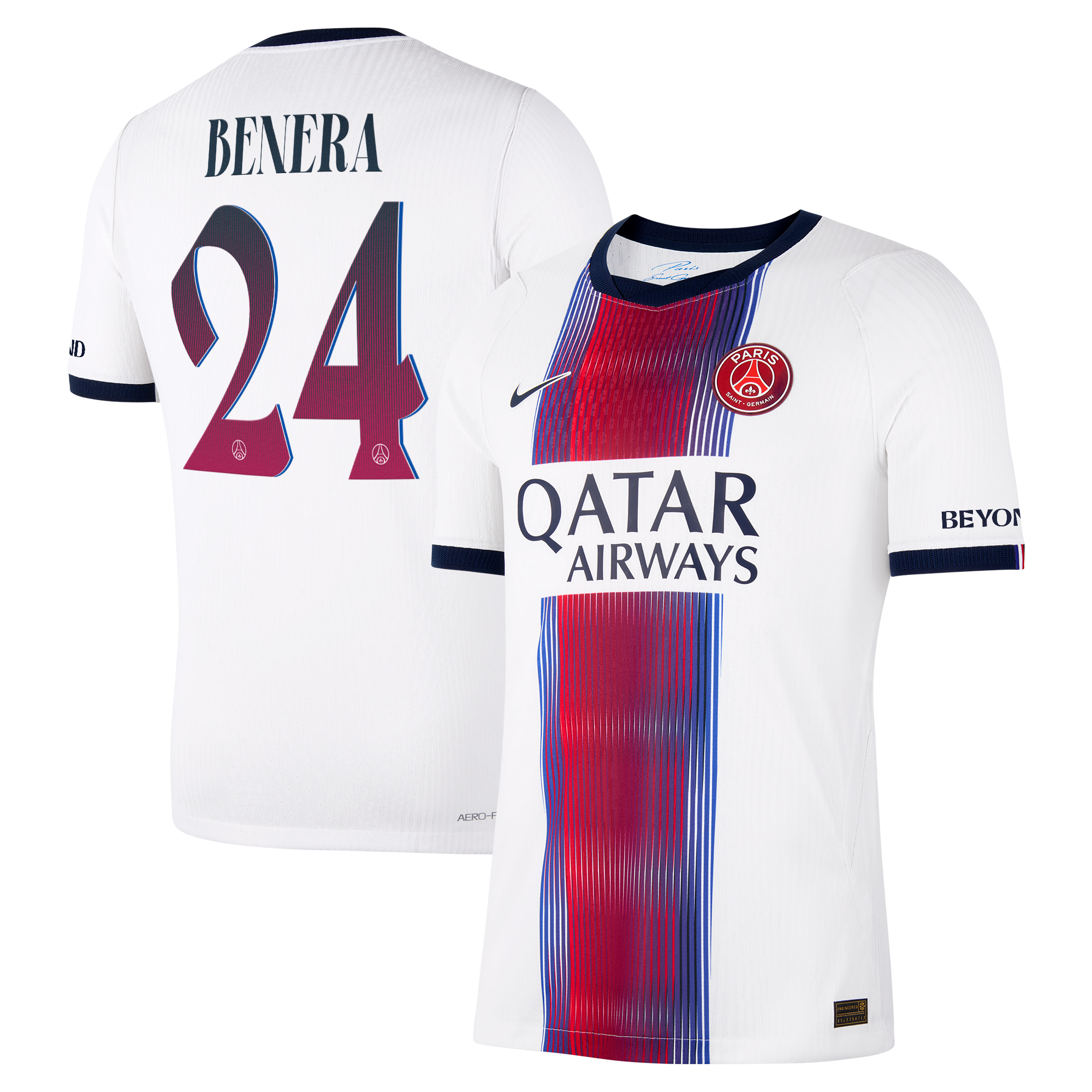 Maillot Extérieur Match PSG Nike Aero-FIT 26/27 avec flocage Benera 24