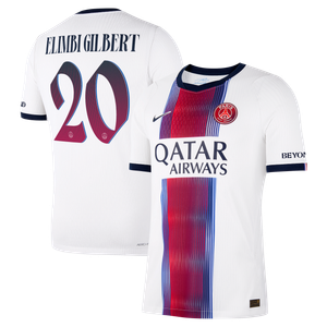 Maillot Extérieur Match PSG Nike Aero-FIT 26/27 avec flocage Elimbi Gilbert 20, vue 2