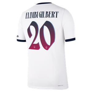 Maillot Extérieur Match PSG Nike Aero-FIT 26/27 avec flocage Elimbi Gilbert 20, vue 4