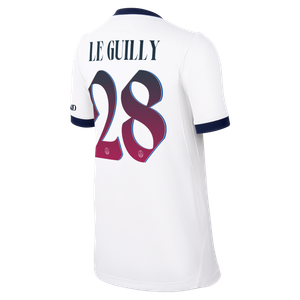 Maillot Extérieur Stadium PSG Nike 26/27 - Enfant avec flocage Le Guilly 28, vue 4