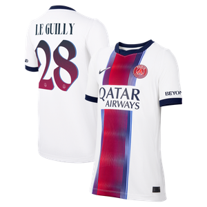 Maillot Extérieur Stadium PSG Nike 26/27 - Enfant avec flocage Le Guilly 28, vue 1