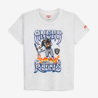 Youth Homage Bo Jackson Las Vegas Raiders Ash Angry Runs Tri-Blend T-Shirt