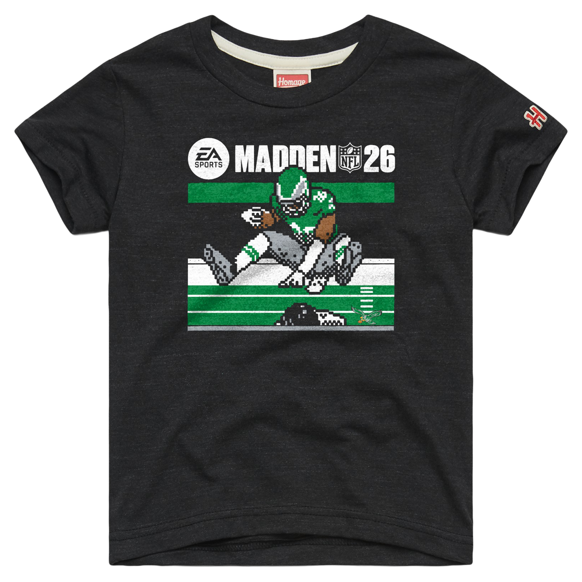 Youth Homage Saquon Barkley Charcoal Philadelphia Eagles EA Sports T-Shirt