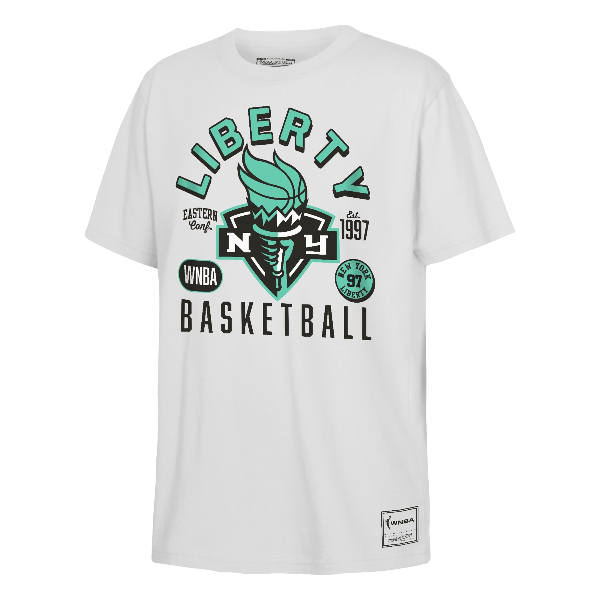 Youth Mitchell & Ness  White New York Liberty City So Nice T-Shirt