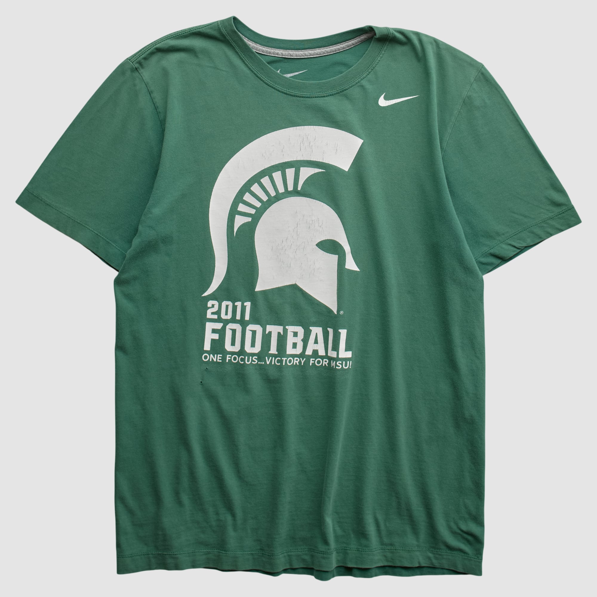 Michigan State Spartans Nike 2011 T-shirt - Green - S by Fanatics Real Vintage