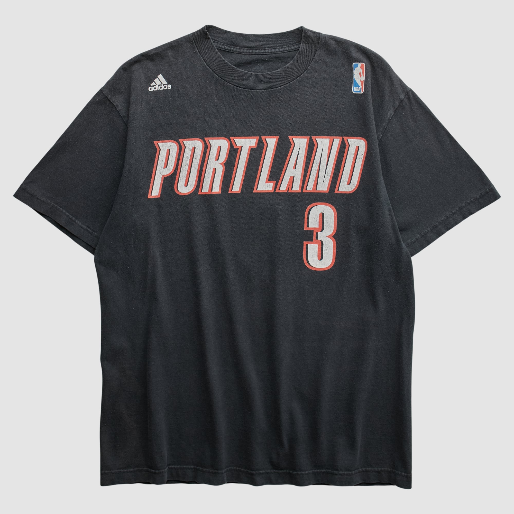 Portland Trail Blazers Adidas 2010s T-shirt - Black - M by Fanatics Real Vintage