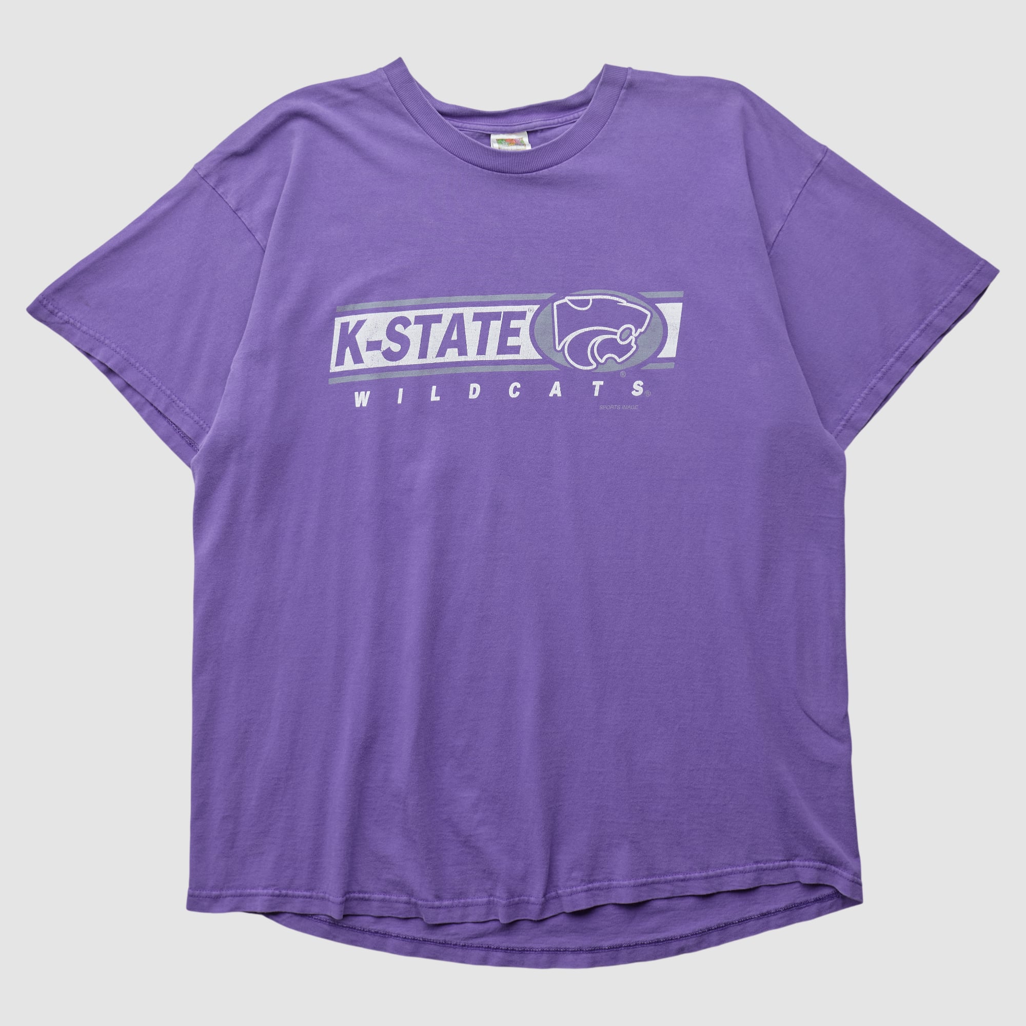 Kansas State Wildcats Fruit of the Loom 2000s T-shirt - Purple - L by Fanatics Real Vintage