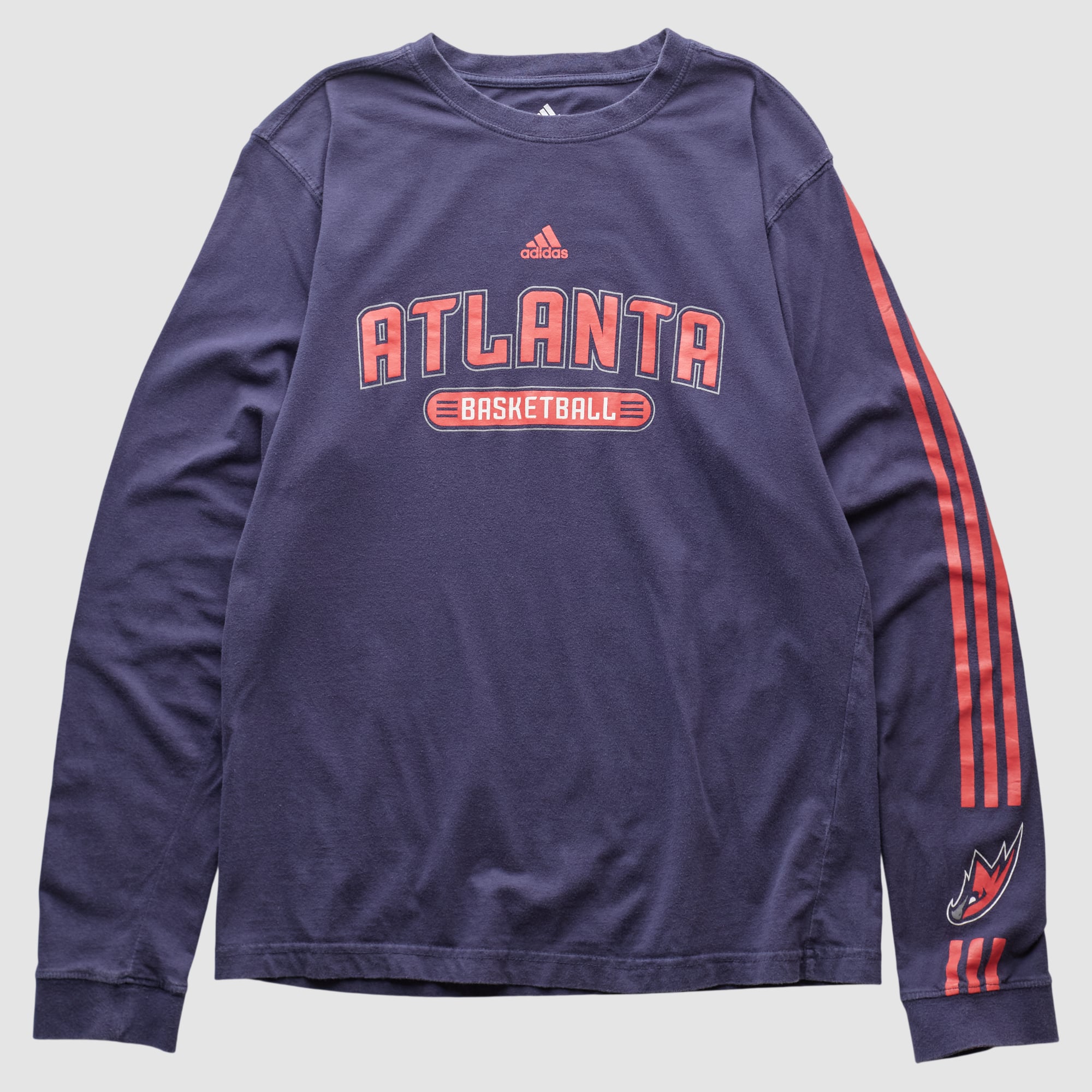Atlanta Hawks Adidas 2010s Long Sleeve T-shirt - Navy - S by Fanatics Real Vintage
