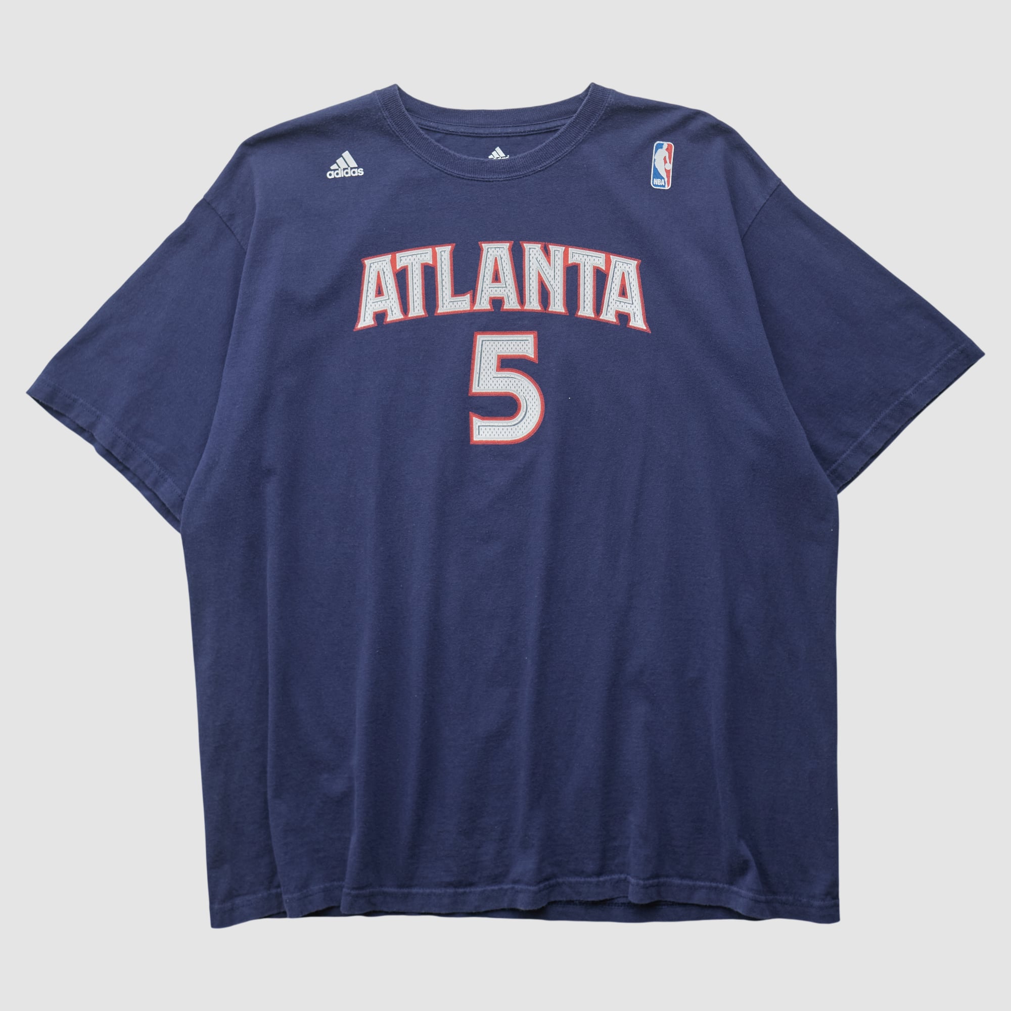 Atlanta Hawks Adidas 2010s T-shirt - Navy - 2XL by Fanatics Real Vintage