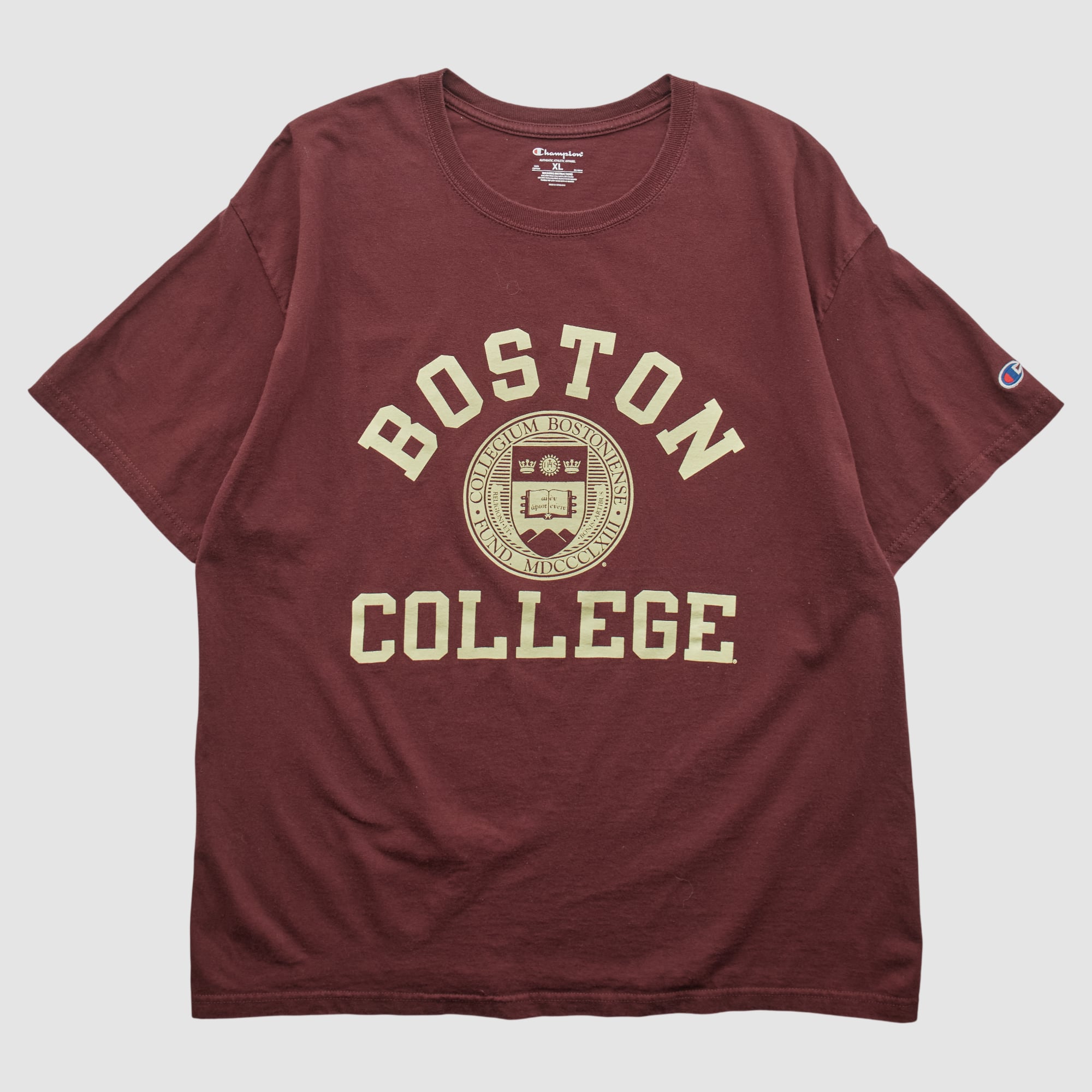 Boston College Eagles Champion 2010s T-shirt - Maroon - M by Fanatics Real Vintage
