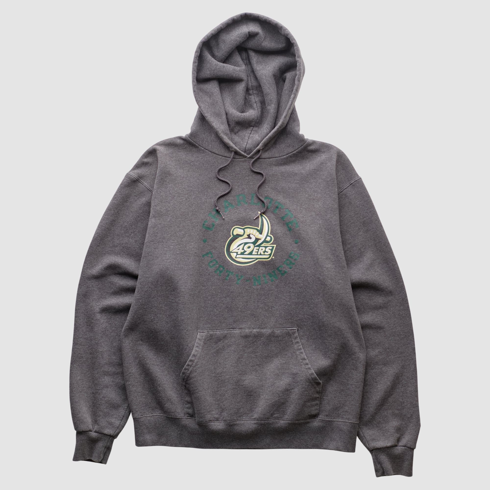 Charlotte 49ers Champion 2000s Hooded Pullover Sweatshirt - Charcoal - S by Fanatics Real Vintage