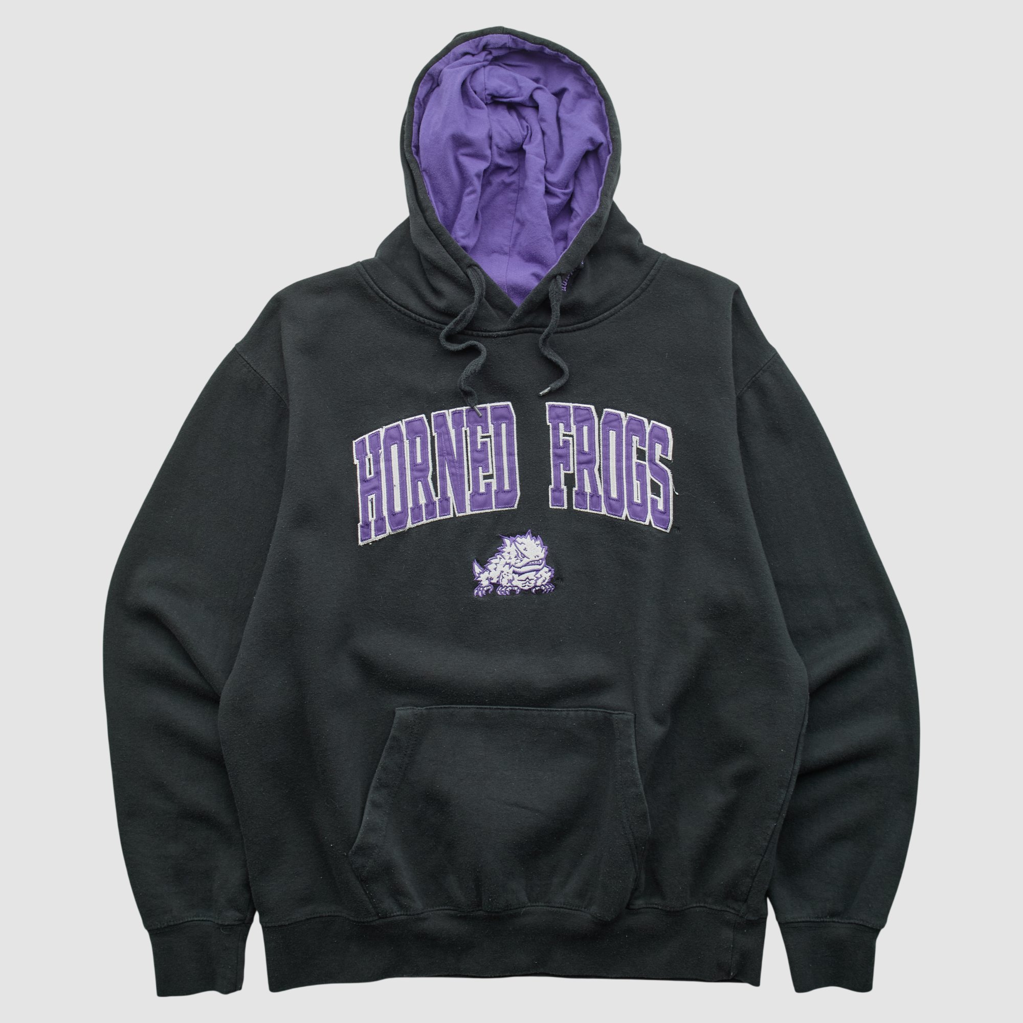 TCU Horned Frogs Starter 2010s Hooded Pullover Sweatshirt - Black - XL by Fanatics Real Vintage