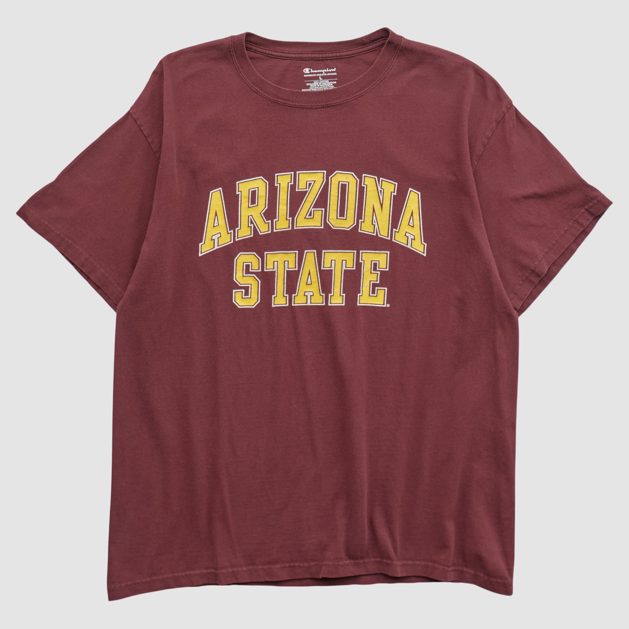 Arizona State Sun Devils Champion 2010s T-shirt - Maroon - S by Fanatics Real Vintage