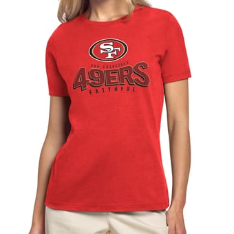 Women's Starter Scarlet San Francisco 49ers Under the Arch T-Shirt