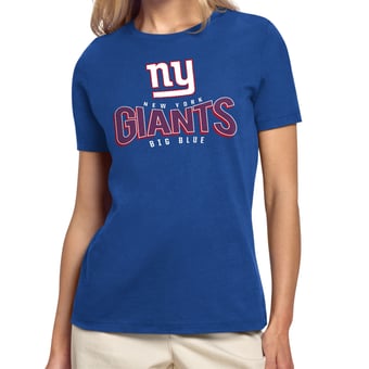 Women's Starter Royal New York Giants Under the Arch T-Shirt