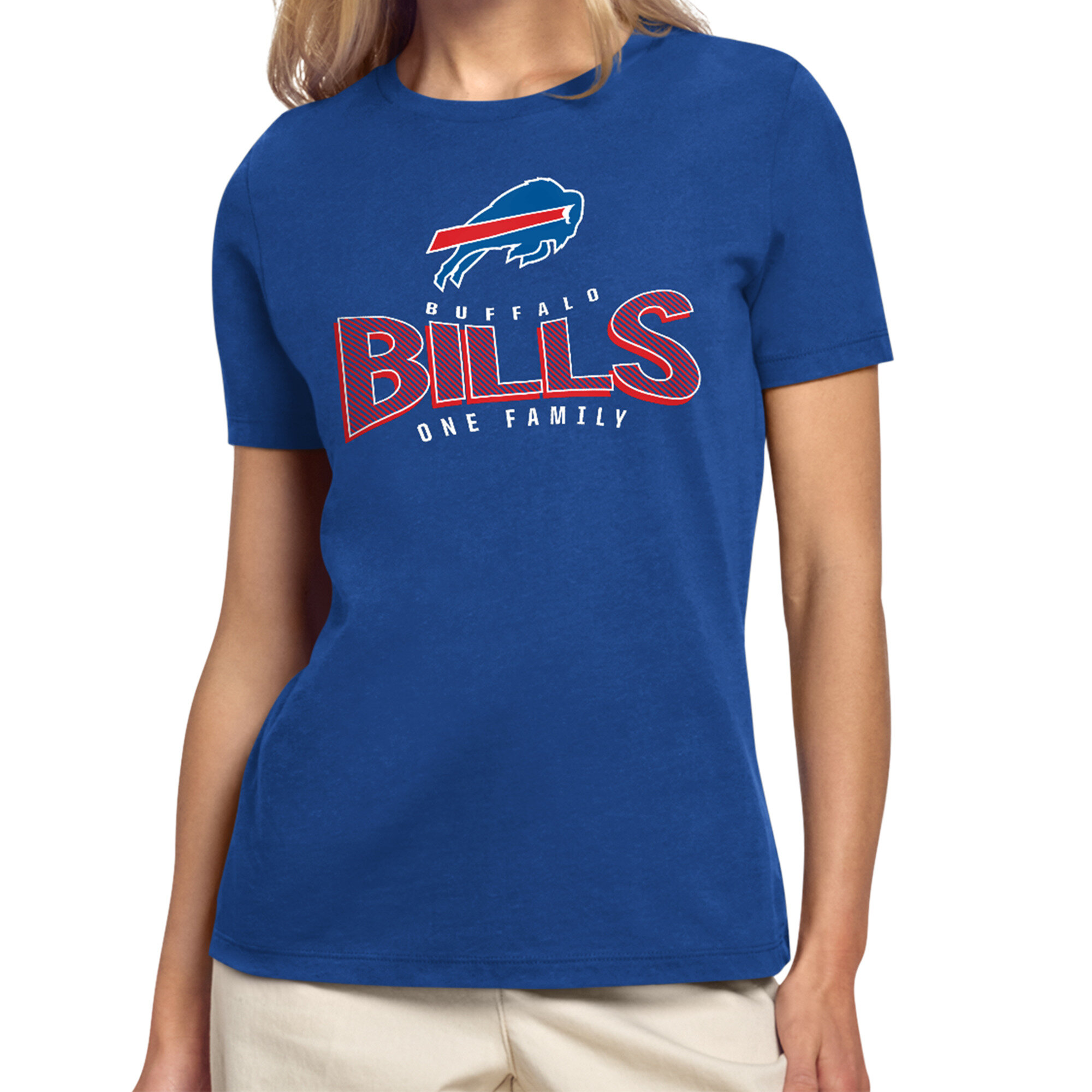 Women's Starter Royal Buffalo Bills Under the Arch T-Shirt