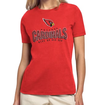 Women's Starter Cardinal Arizona Cardinals Under the Arch T-Shirt