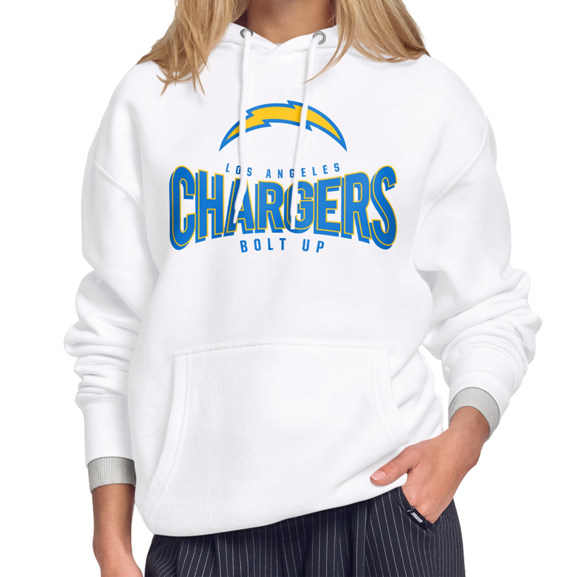 Women’s Starter White Los Angeles Chargers Under the Arch Hoodie Women’s Starter White Los Angeles Chargers Under the Arch Hoodie
