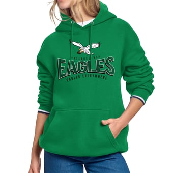 Women's Starter Kelly Green Philadelphia Eagles Under the Arch Hoodie