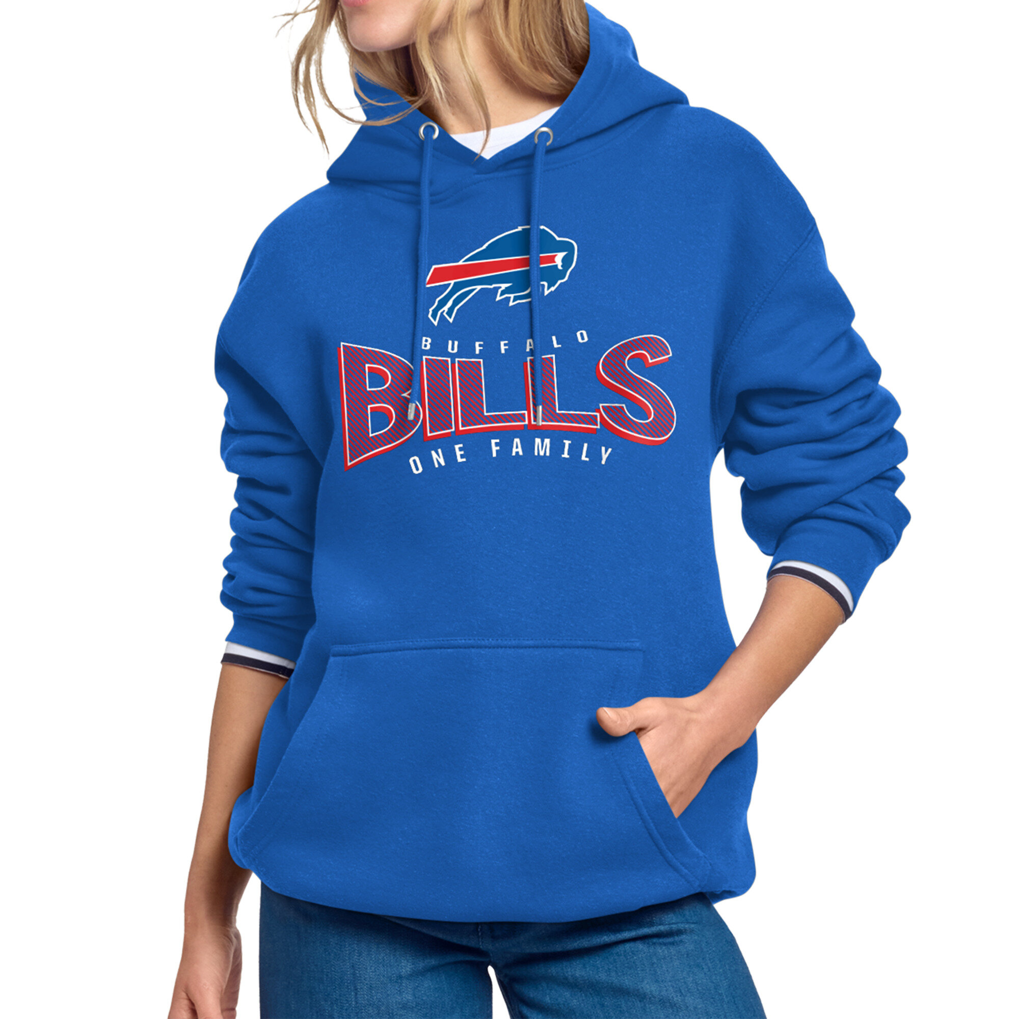 Women's Starter Royal Buffalo Bills Under the Arch Hoodie