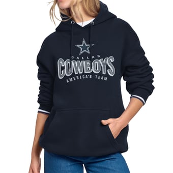 Women's Starter Navy Dallas Cowboys Under the Arch Hoodie