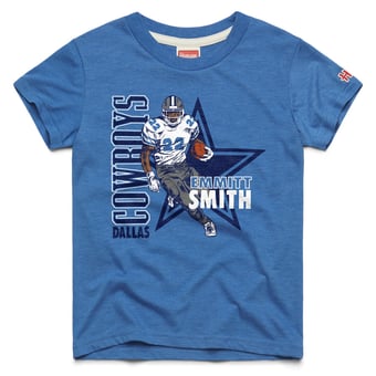 Youth Homage Emmitt Smith Dallas Cowboys Royal Retired Greats T-Shirt