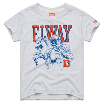 Youth Homage John Elway Denver Broncos Ash Retired Greats T-Shirt