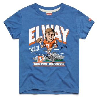 Youth Homage John Elway Denver Broncos Royal Retired Greats T-Shirt