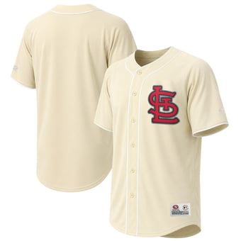 Men's Stitches Cream St. Louis Cardinals Jersey