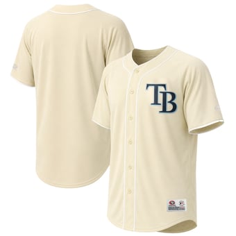 Men's Stitches Cream Tampa Bay Rays Fashion Jersey