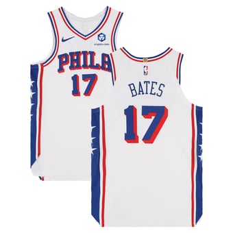 Emoni Bates Philadelphia 76ers Player-Issued #17 White Jersey from the 2025-26 NBA Season - Size 48+4