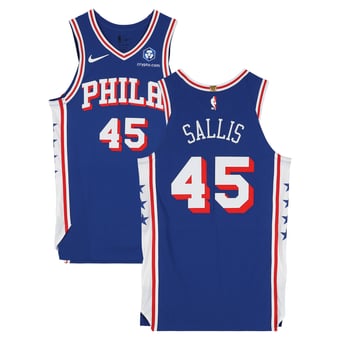 Hunter Sallis Philadelphia 76ers Player-Issued #45 Royal Jersey from the 2025-26 NBA Season - Size 46+4