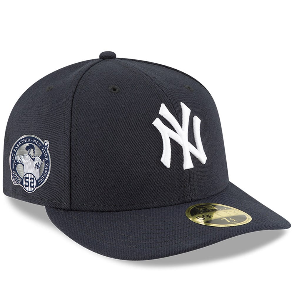 Men's New Era CC Sabathia Navy New York Yankees Number Retirement Low Profile 59FIFTY Fitted Hat