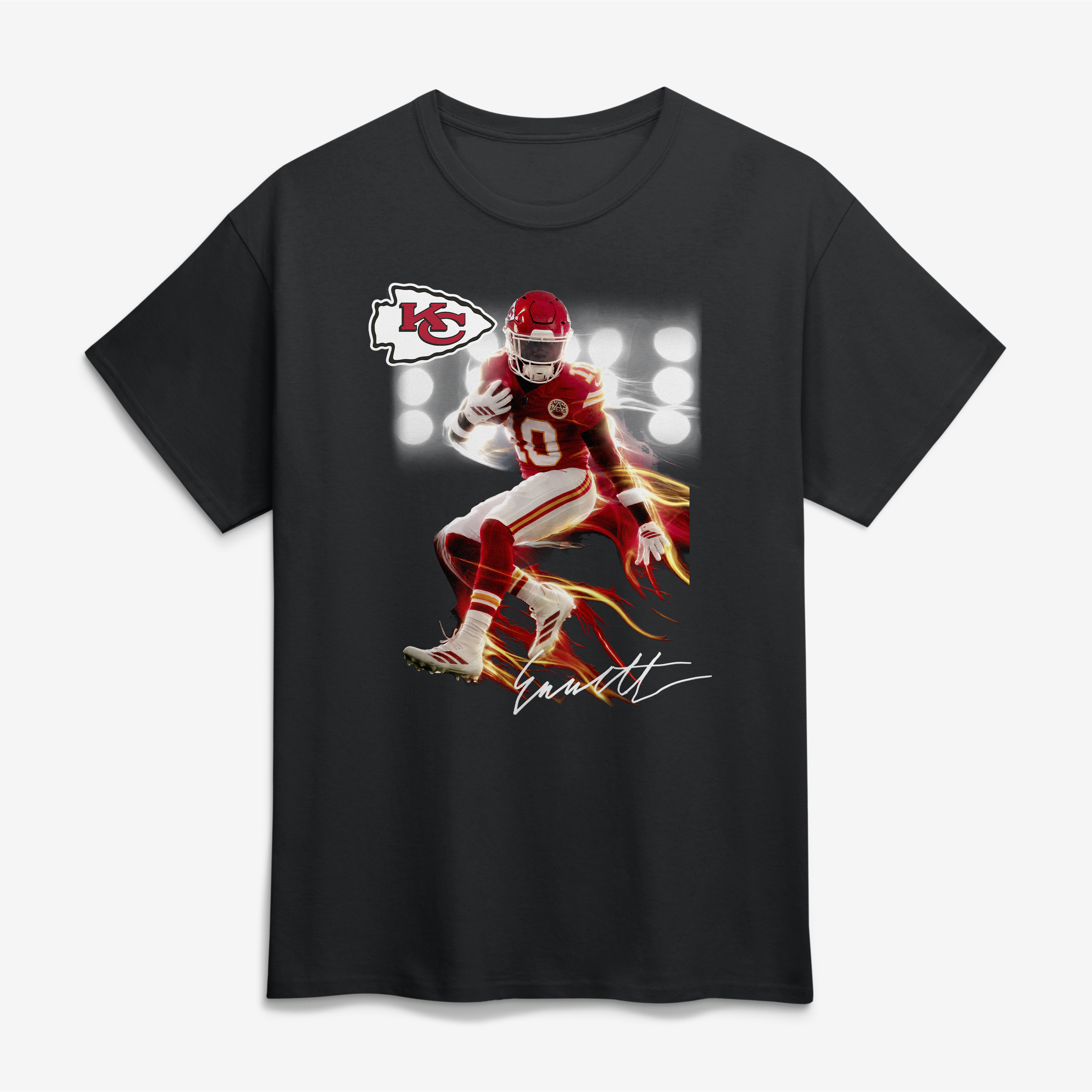 Men's Emmett Johnson Kansas City Chiefs Black Rookie T-Shirt