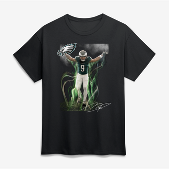 Men's Makai Lemon Philadelphia Eagles Black Rookie T-Shirt