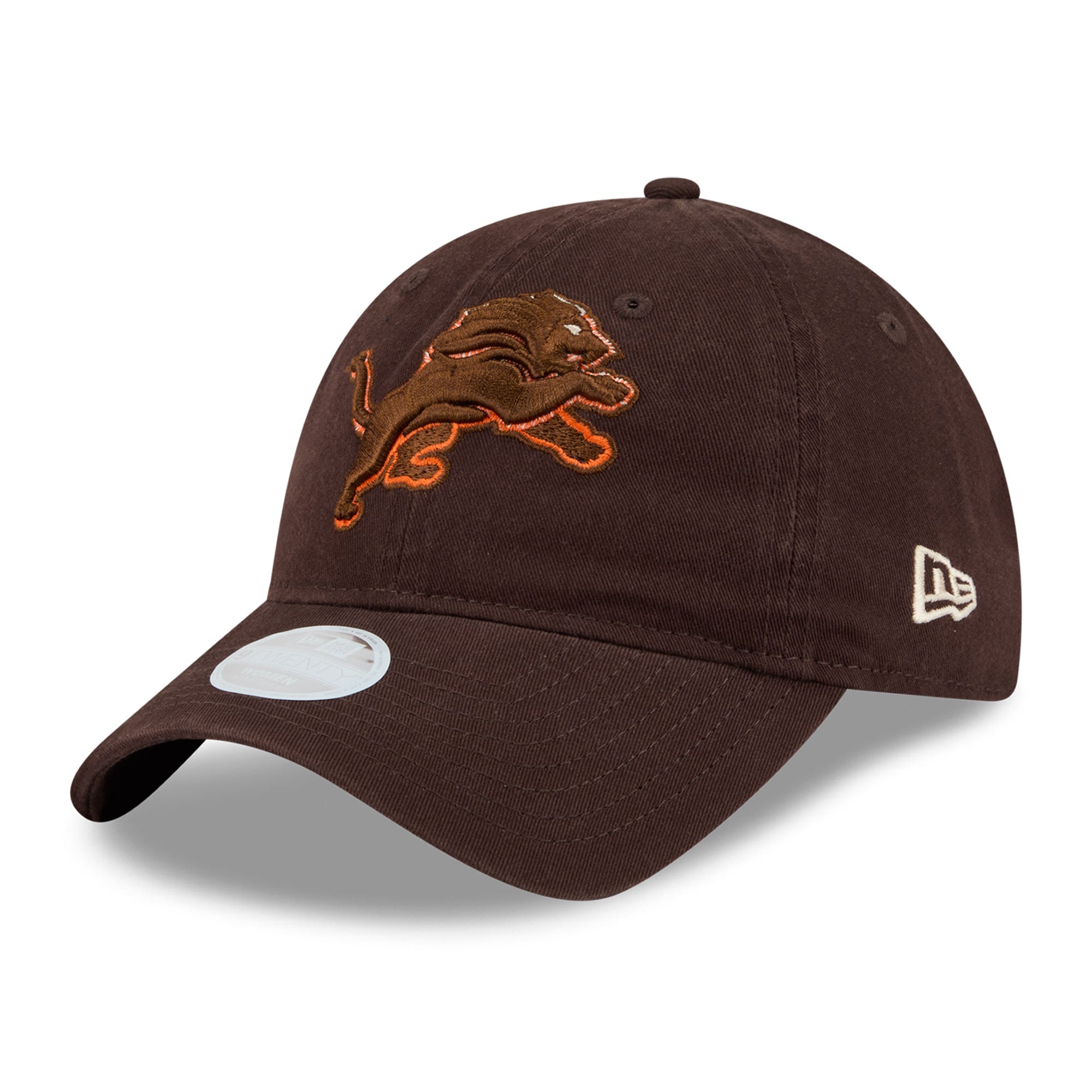 Women's New Era Brown Detroit Lions Pumpkin Spice 9TWENTY Adjustable Hat